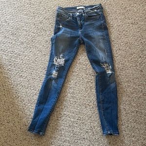 Lightly worn jeans